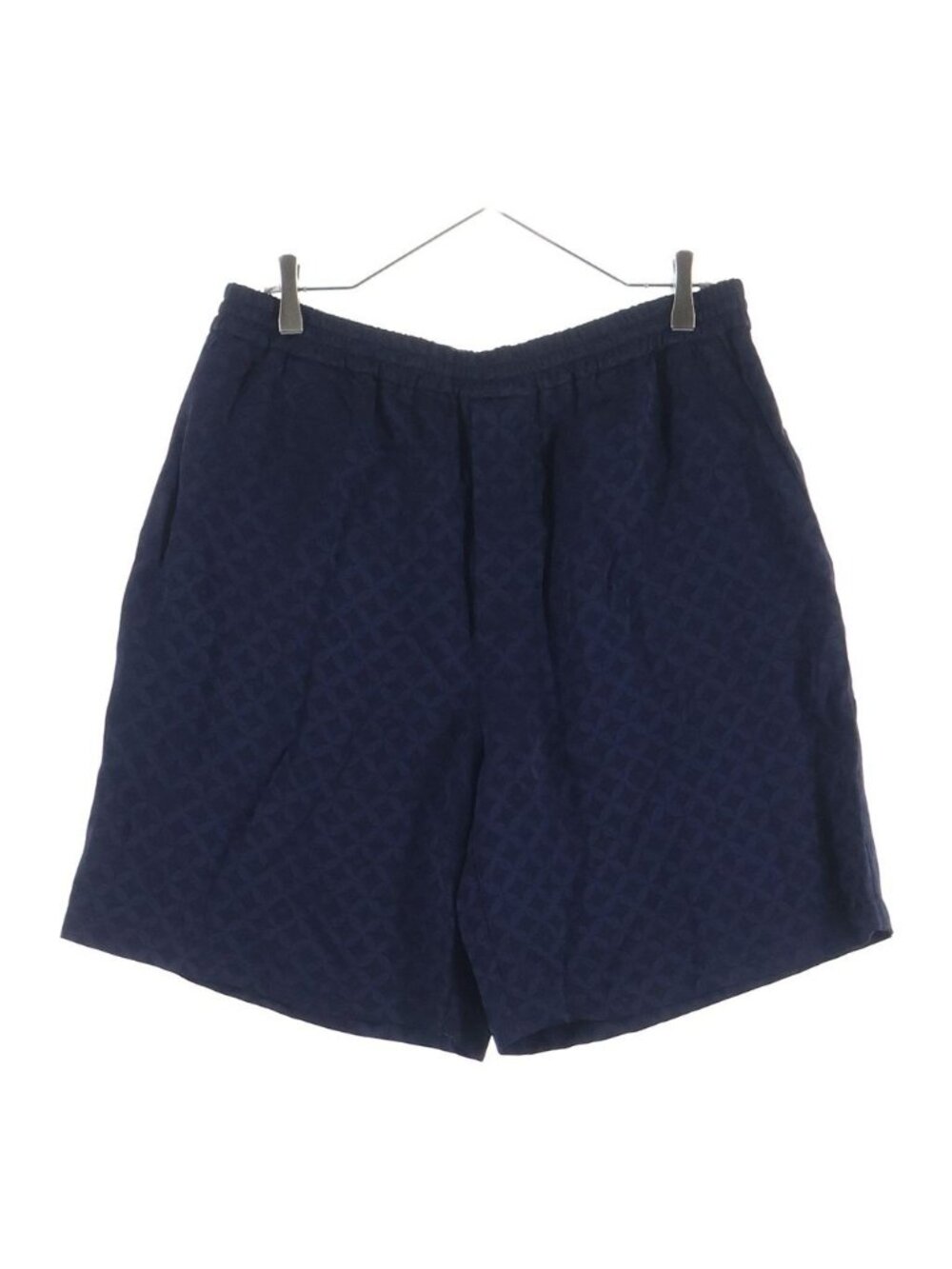 Louis Vuitton Monogram Graphic Jacquard All Over Pattern Rayon Shorts Navy